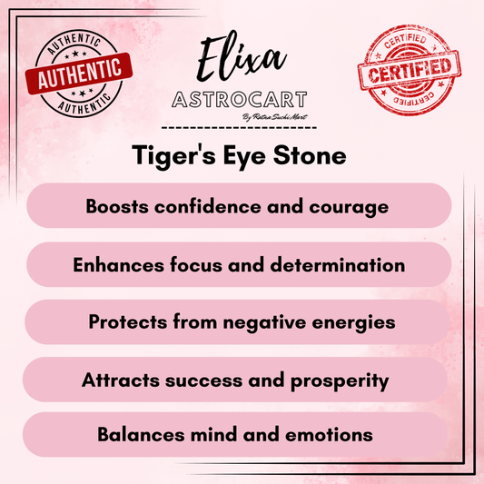 Tiger’s Eye Stone – Powerful Protection, Confidence & Wealth Crystal | Certified | Natural | 100% Original