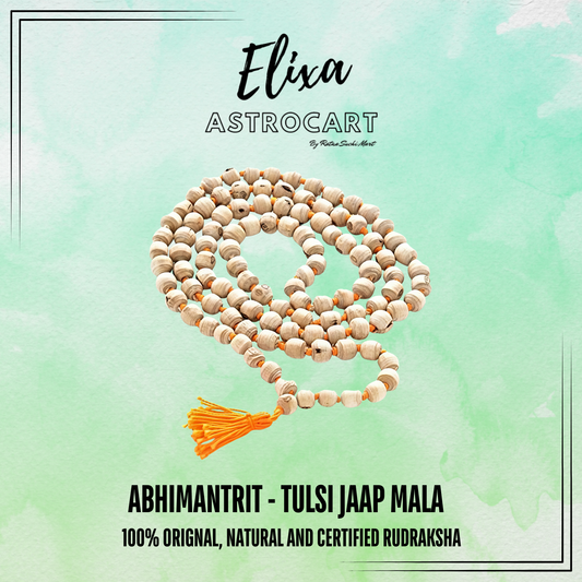 Tulsi Jaap Mala [Certified | Abhimantrit - Energized | 100% Original and Natural]
