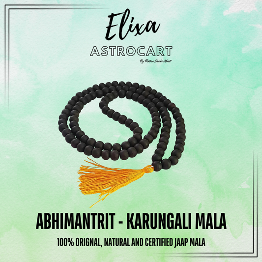 Karungali Mala [Certified | Abhimantrit - Energized | 100% Original and Natural]