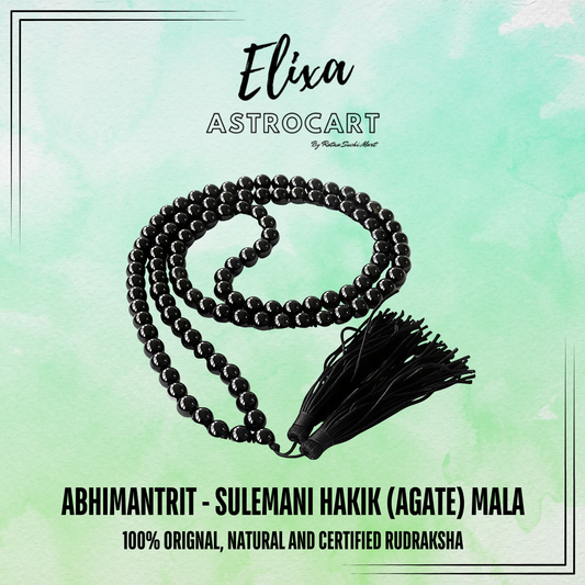 Sulemani Hakik Mala [Certified | Abhimantrit - Energized | 100% Original and Natural]