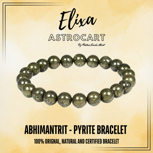 Pyrite Bracelet - Money Magnet [Certified | Abhimantrit - Energized | 100% Original and Natural]