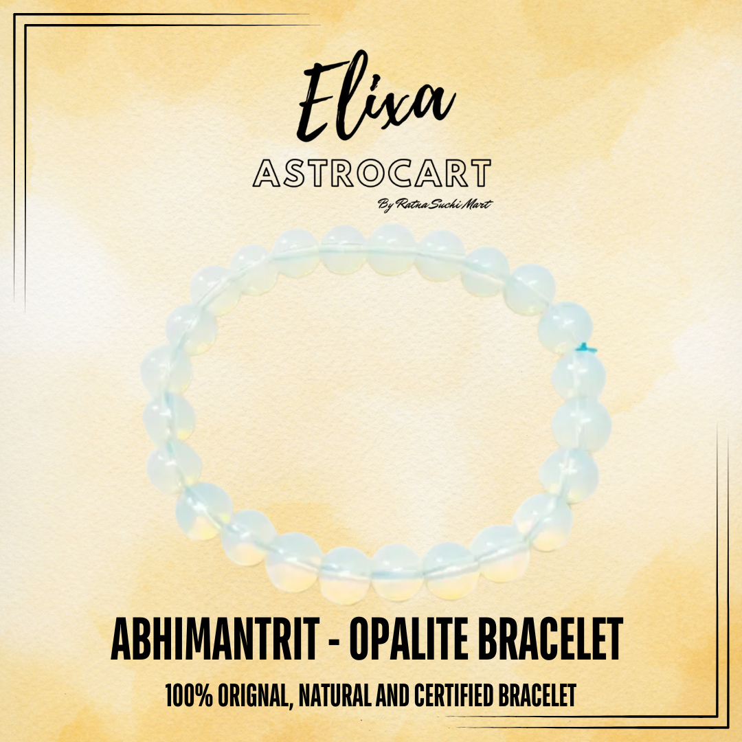 Opalite Bracelet [Certified | Abhimantrit - Energized | 100% Original and Natural]