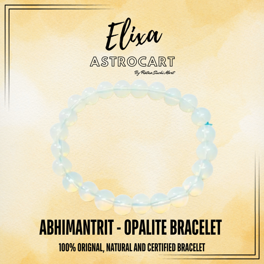 Opalite Bracelet [Certified | Abhimantrit - Energized | 100% Original and Natural]
