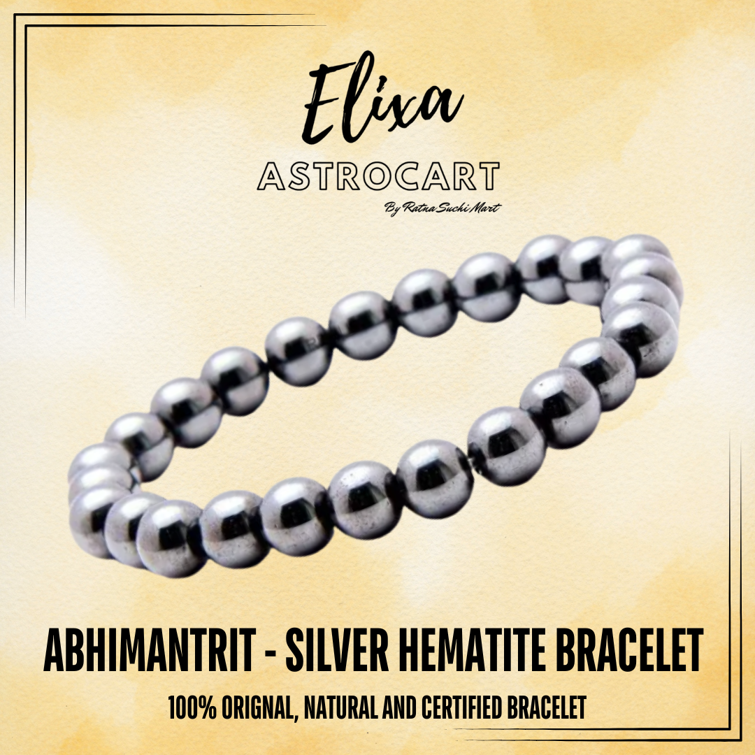 Silver Hematite  [Certified | Abhimantrit - Energized | 100% Original and Natural]