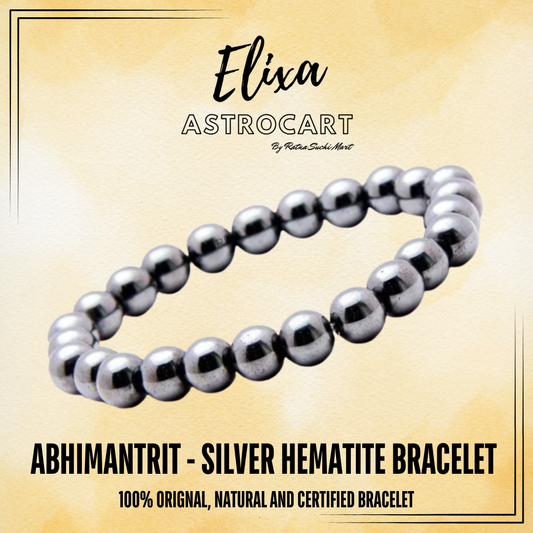 Silver Hematite  [Certified | Abhimantrit - Energized | 100% Original and Natural]