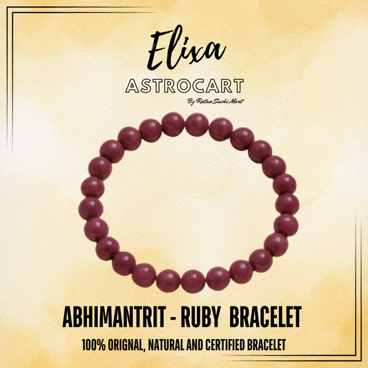 Ruby Bracelet [Certified | Abhimantrit - Energized | 100% Original and Natural]