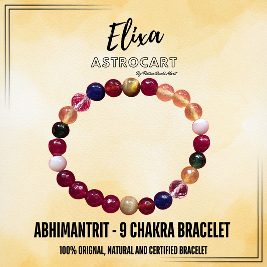 9 Chakra Bracelet [Certified | Abhimantrit - Energized | 100% Original and Natural]