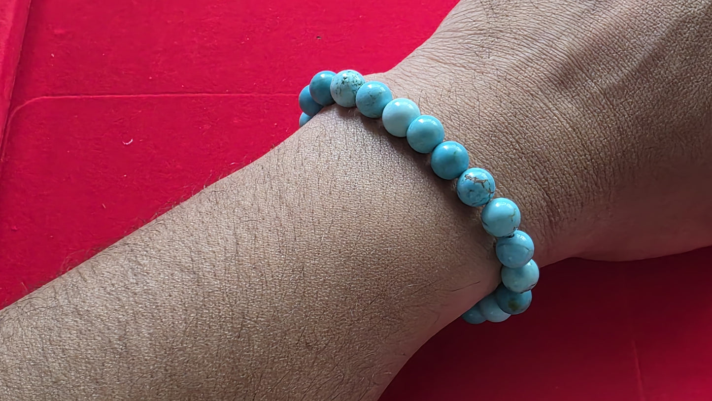 Turquoise Bracelet [Certified | Abhimantrit - Energized | 100% Original and Natural]