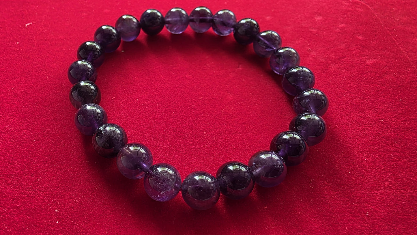 Amethyst Bracelet [Certified | Abhimantrit - Energized | 100% Original and Natural]