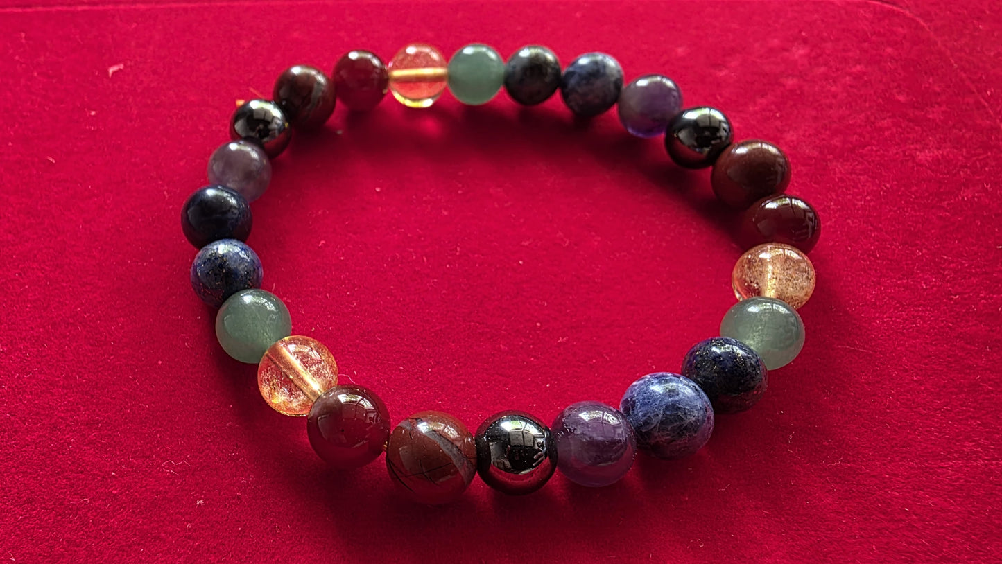 7 Chakra Bracelet [Certified | Abhimantrit - Energized | 100% Original and Natural]
