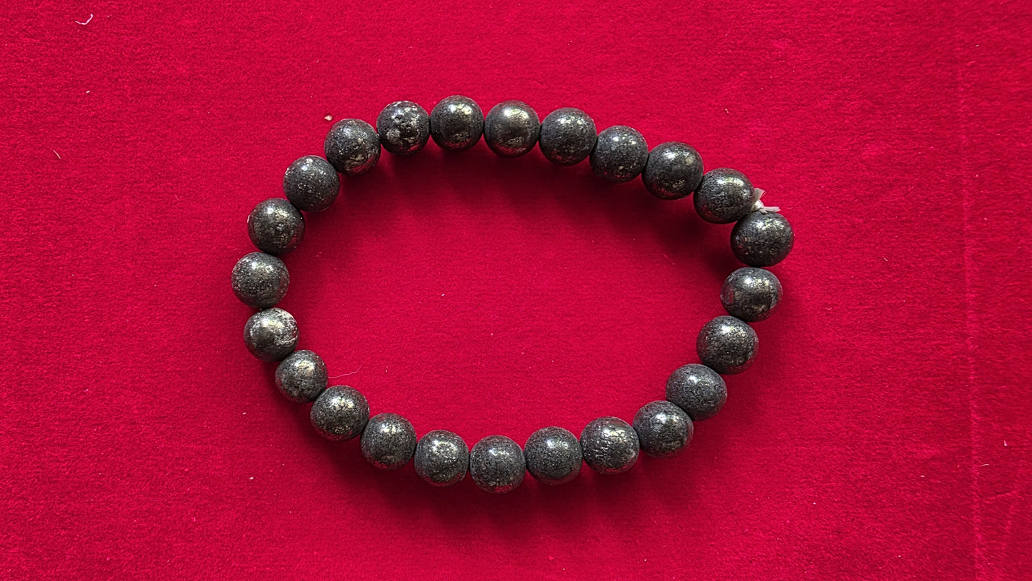 Raw Pyrite Bracelet [Certified | Abhimantrit - Energized | 100% Original and Natural]
