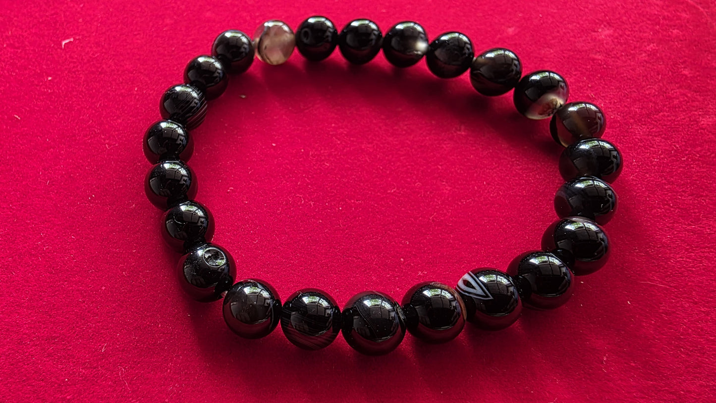 Sulemani Hakik - Agate Bracelet [Certified | Abhimantrit - Energized | 100% Original and Natural]