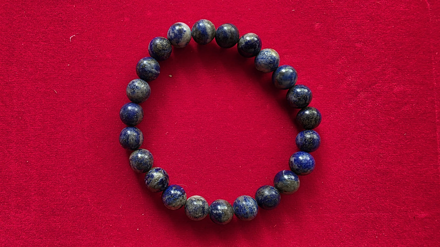 Lapis Lazuli Bracelet [Certified | Abhimantrit - Energized | 100% Original and Natural]