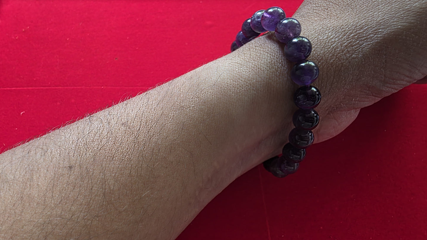 Amethyst Bracelet [Certified | Abhimantrit - Energized | 100% Original and Natural]
