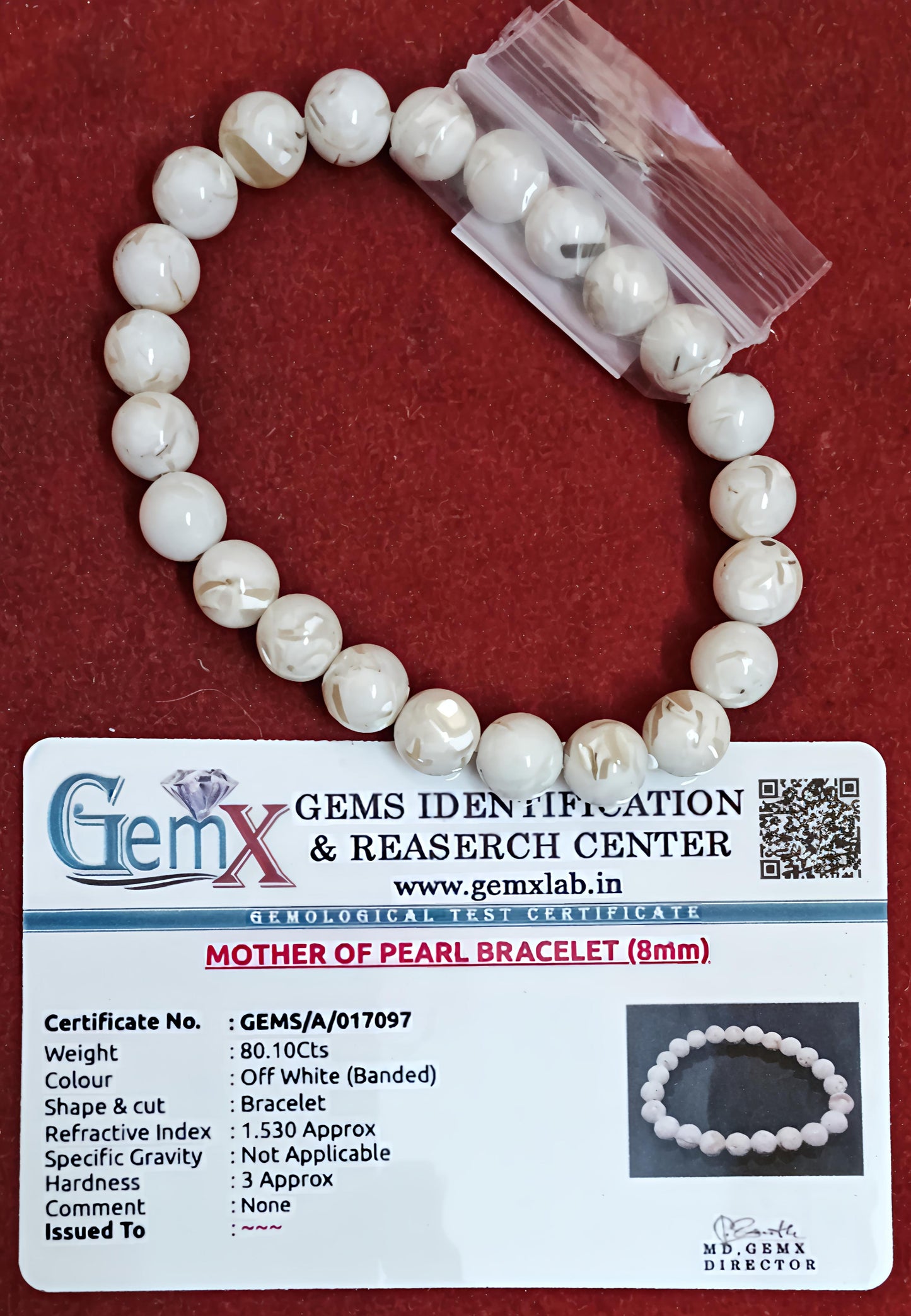 Pearl Bracelet [Certified | Abhimantrit - Energized | 100% Original and Natural]