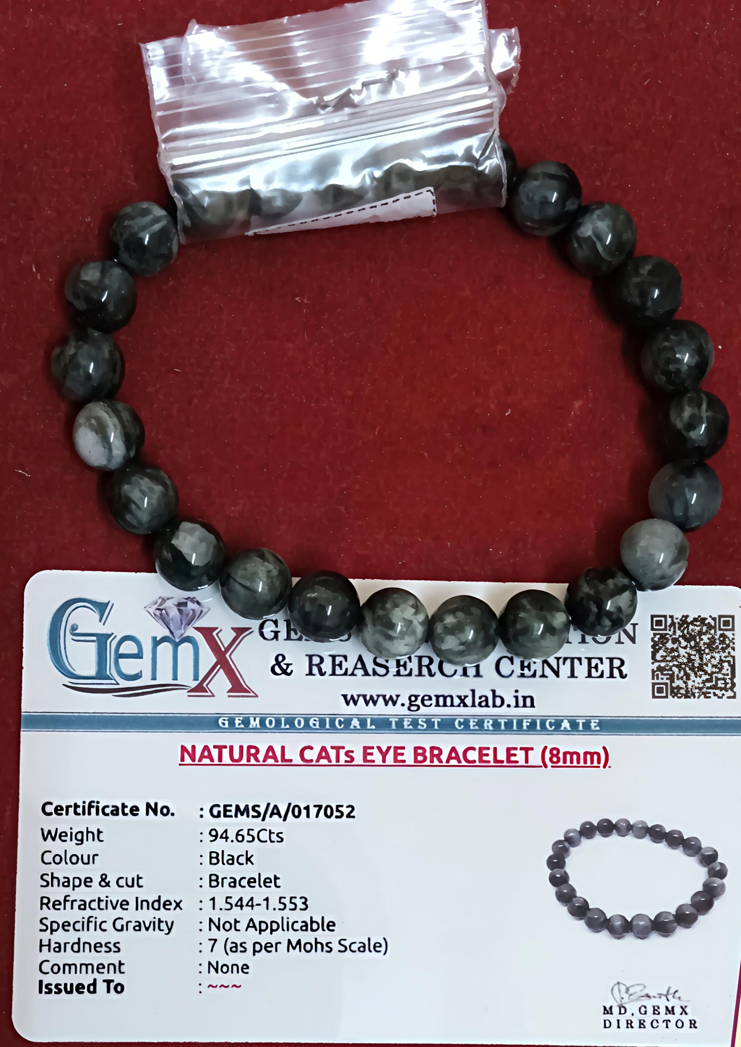 Cat's Eye Bracelet [Certified | Abhimantrit - Energized | 100% Original and Natural]