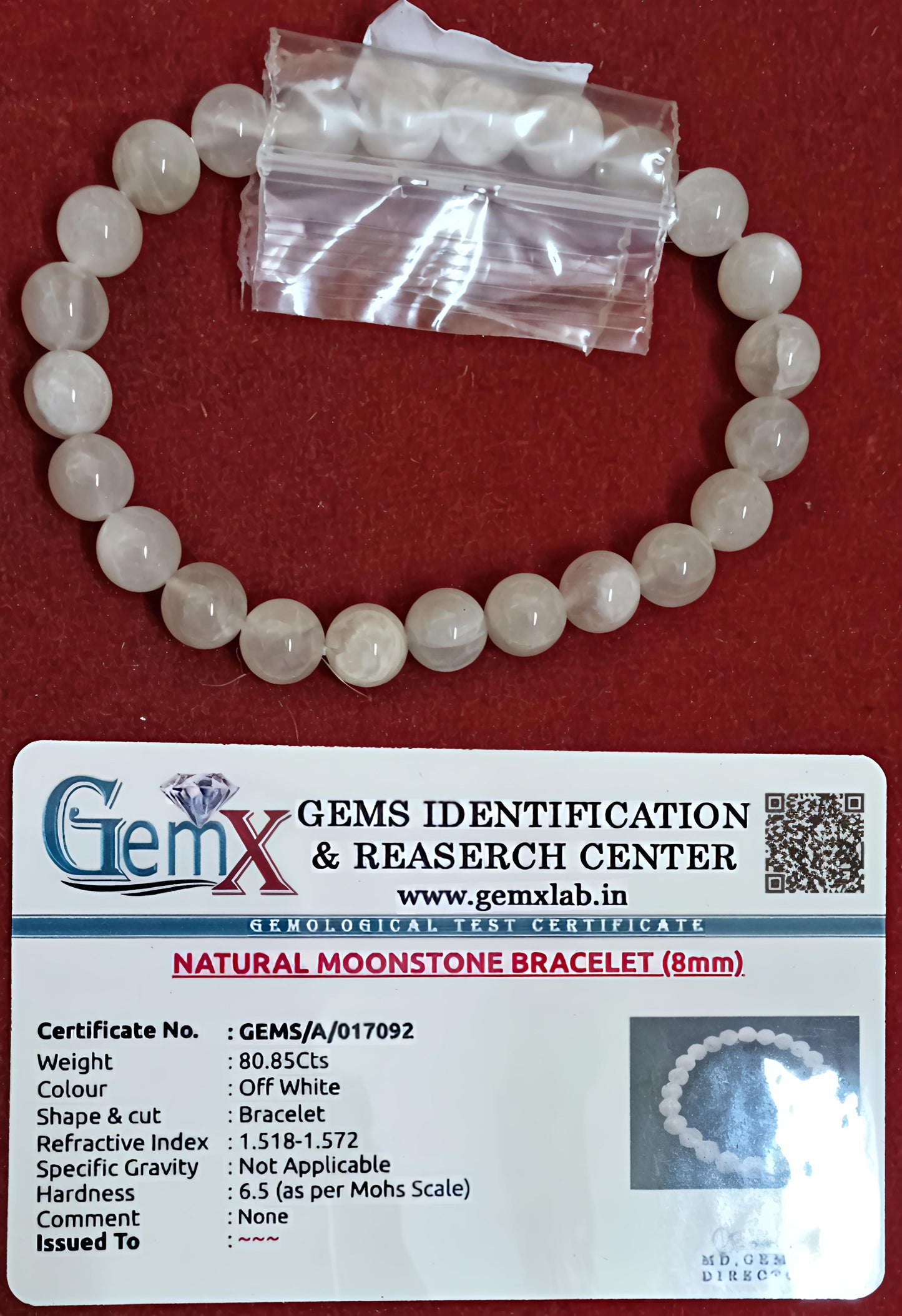Moonstone Bracelet [Certified | Abhimantrit - Energized | 100% Original and Natural]