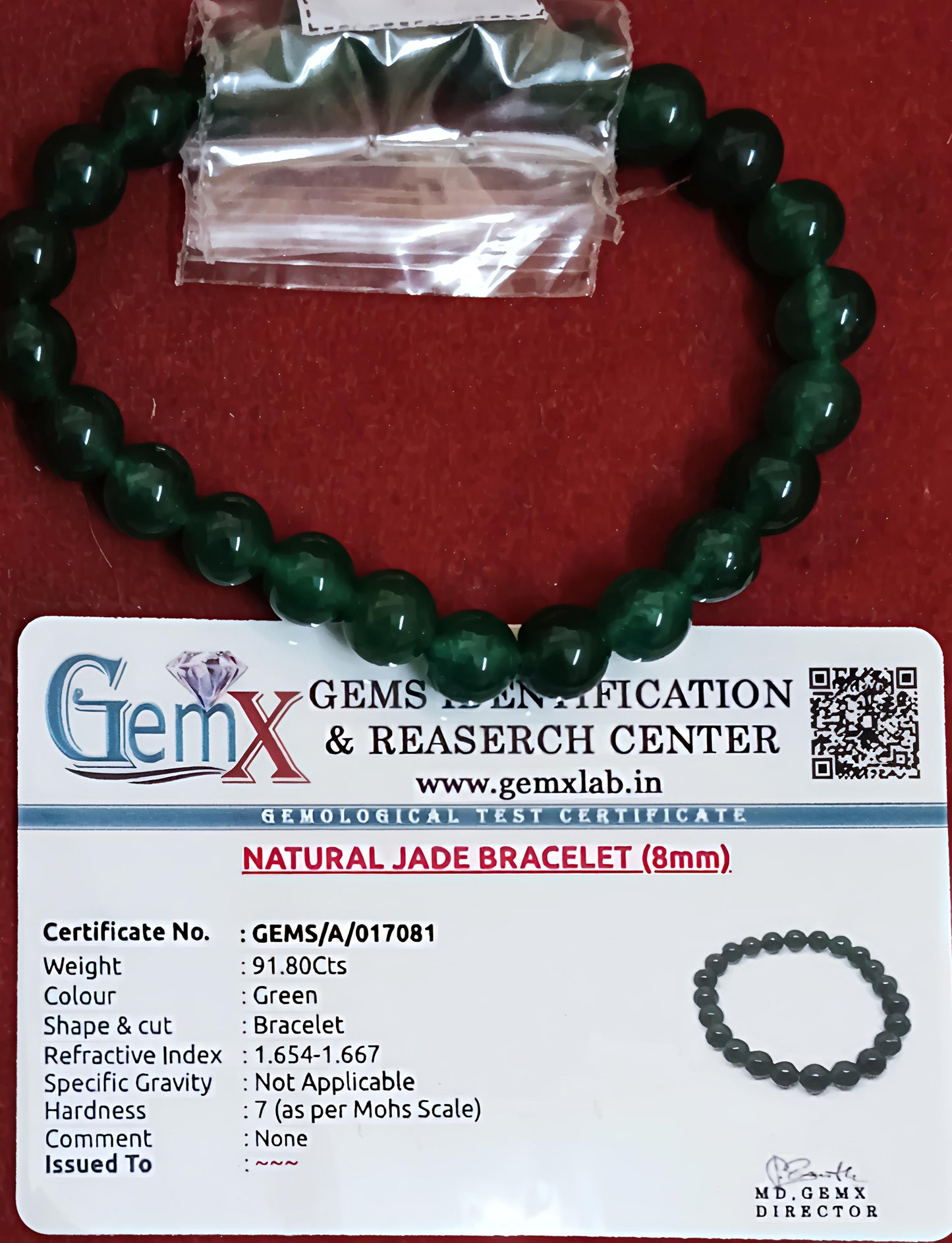 Jade Bracelet [Certified | Abhimantrit - Energized | 100% Original and Natural]