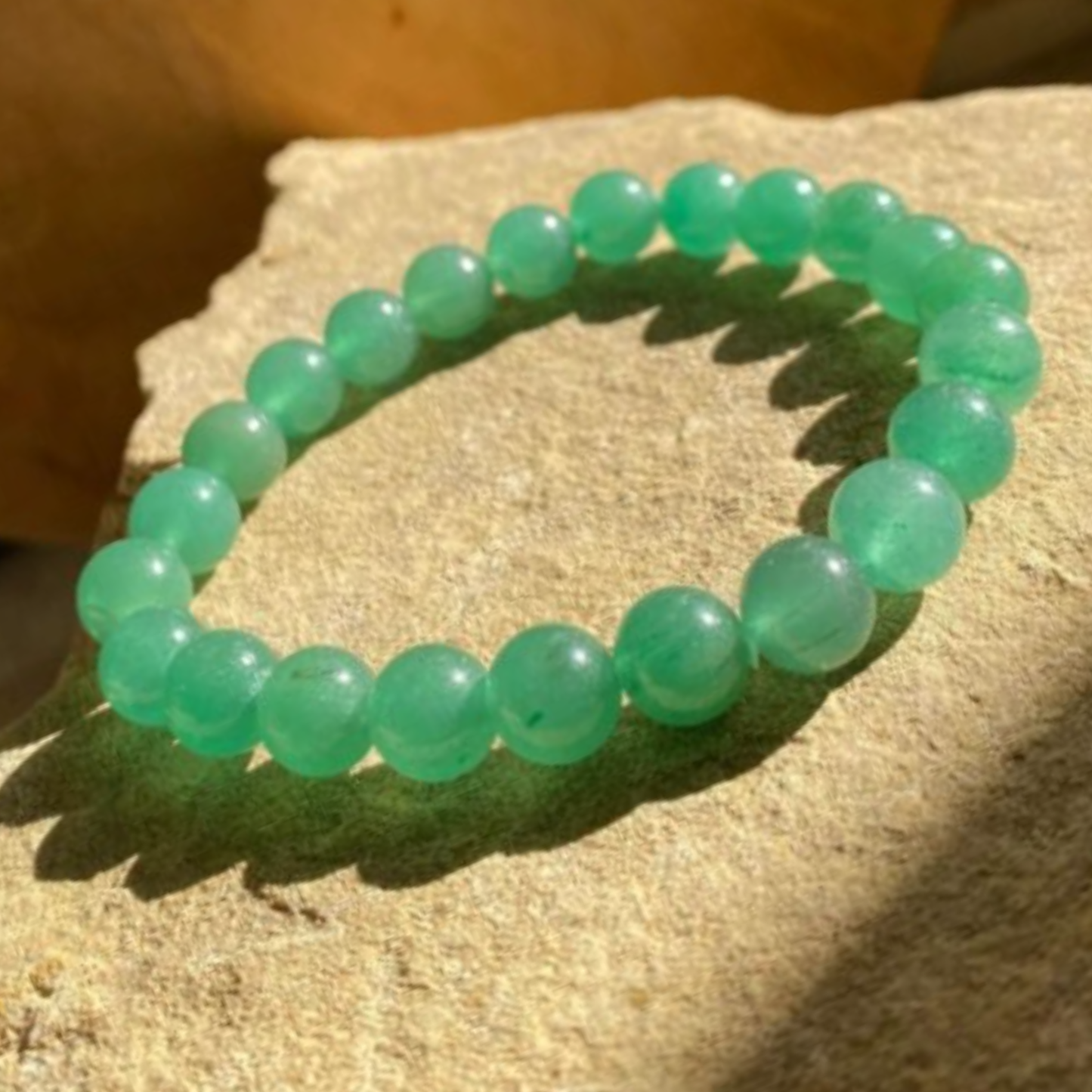 Green Aventurine Bracelet [Certified | Abhimantrit - Energized | 100% Original and Natural]