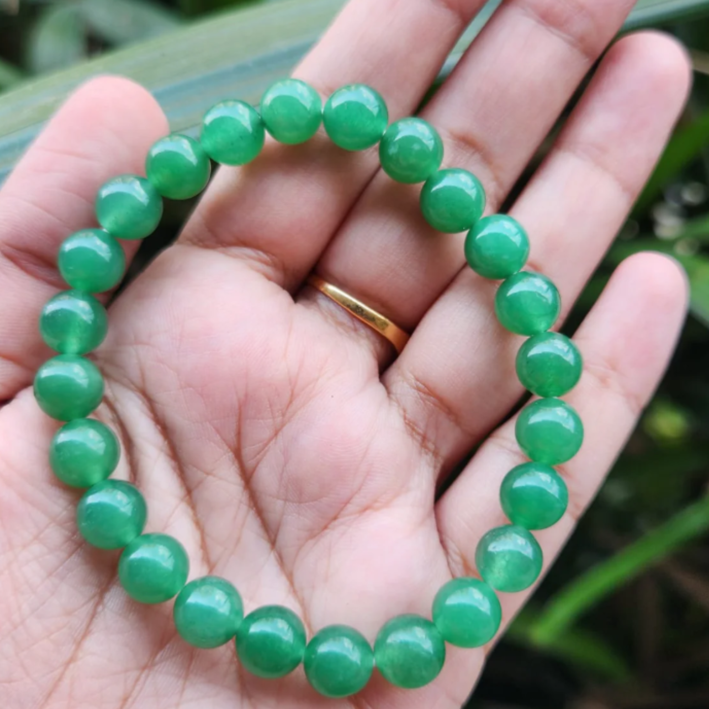 Green Aventurine Bracelet [Certified | Abhimantrit - Energized | 100% Original and Natural]