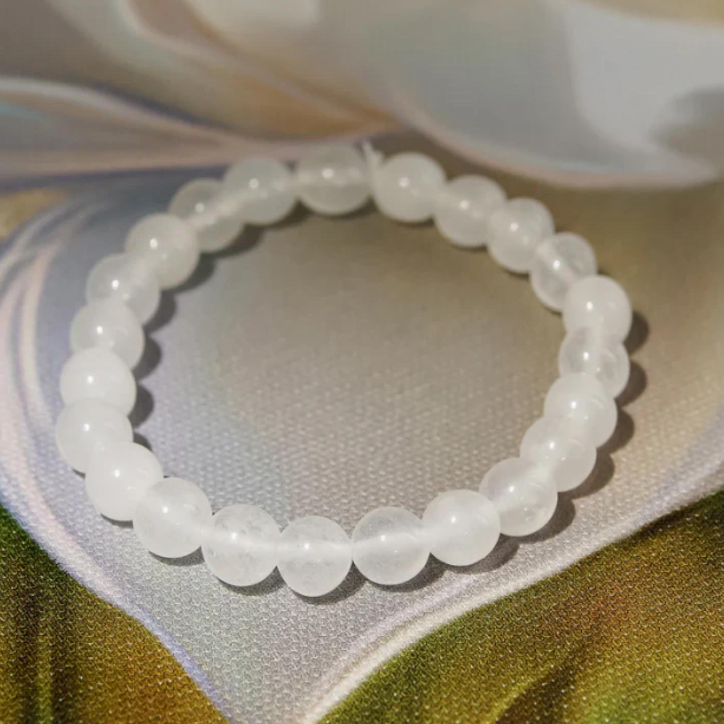 Clear Quartz Bracelet [Certified | Abhimantrit - Energized | 100% Original and Natural]