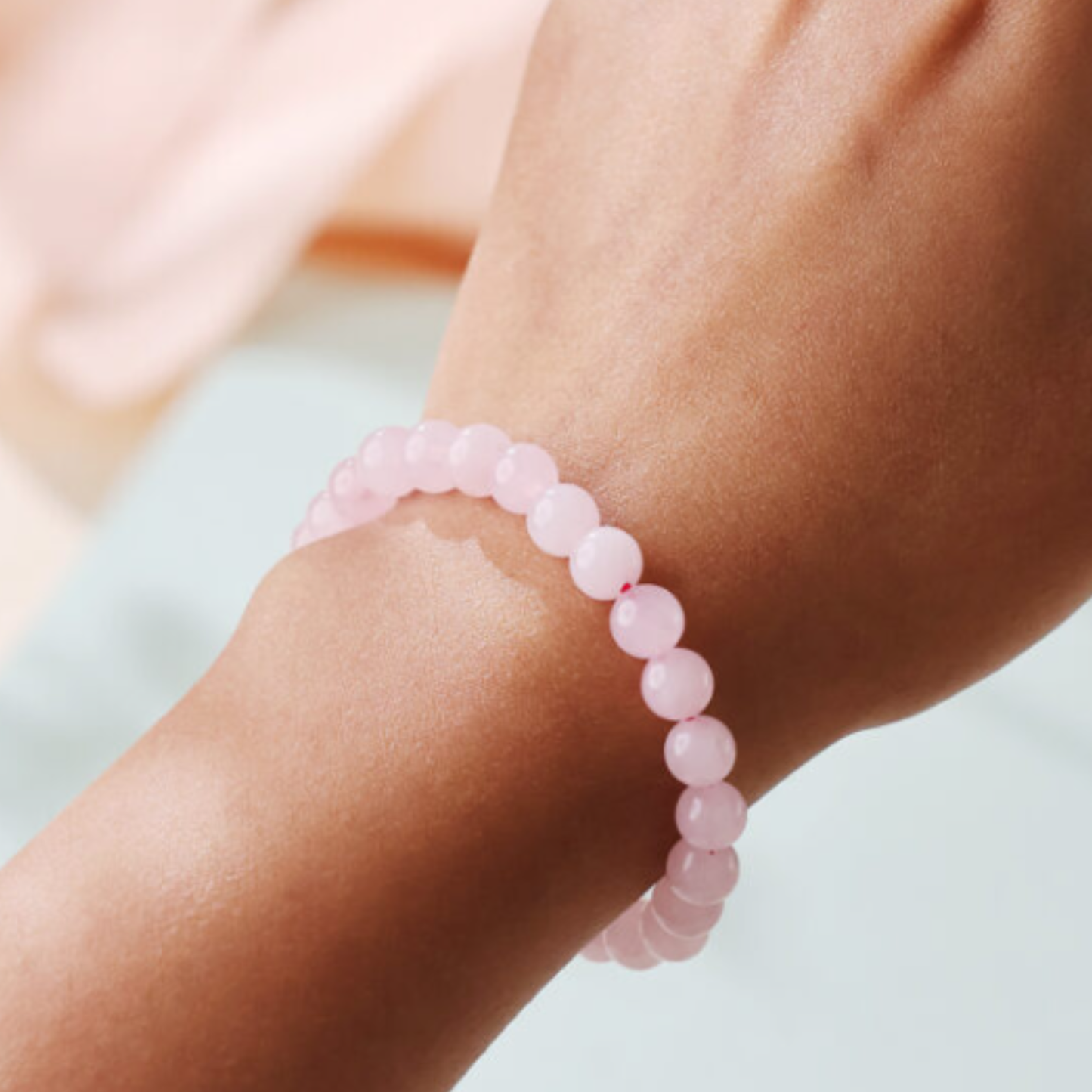 Rose Quartz Bracelet [Certified | Abhimantrit - Energized | 100% Original and Natural]