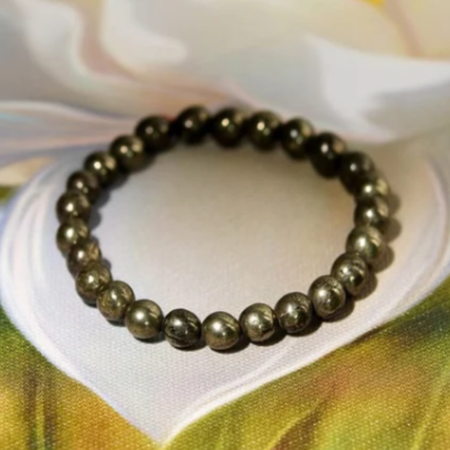 Pyrite Bracelet - Money Magnet [Certified | Abhimantrit - Energized | 100% Original and Natural]