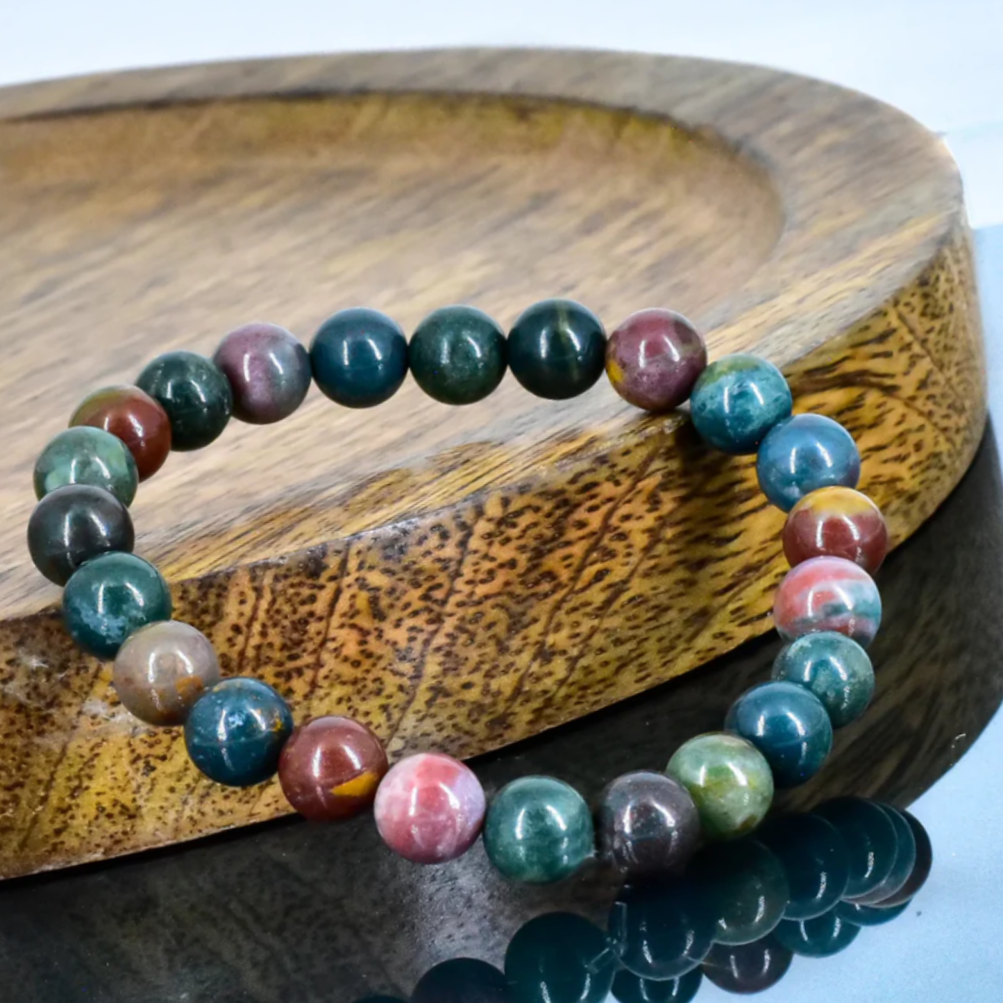 Blood Stone Bracelet [Certified | Abhimantrit - Energized | 100% Original and Natural]