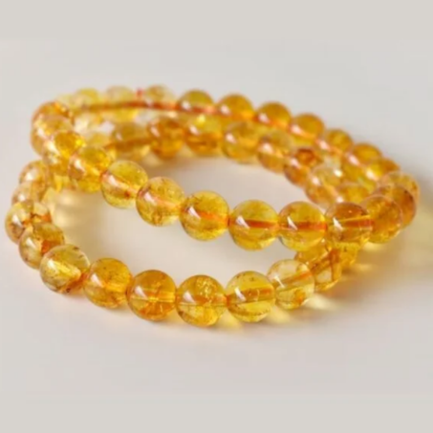 Citrine Bracelet [Certified | Abhimantrit - Energized | 100% Original and Natural]