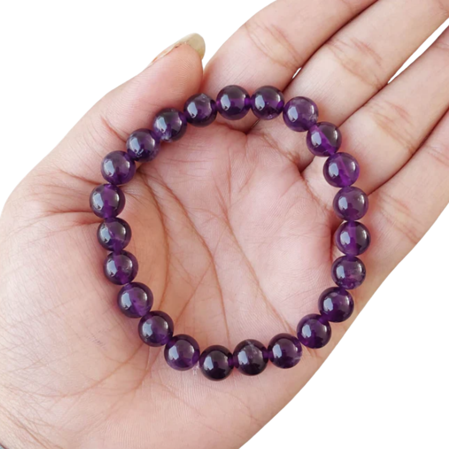 Amethyst Bracelet [Certified | Abhimantrit - Energized | 100% Original and Natural]