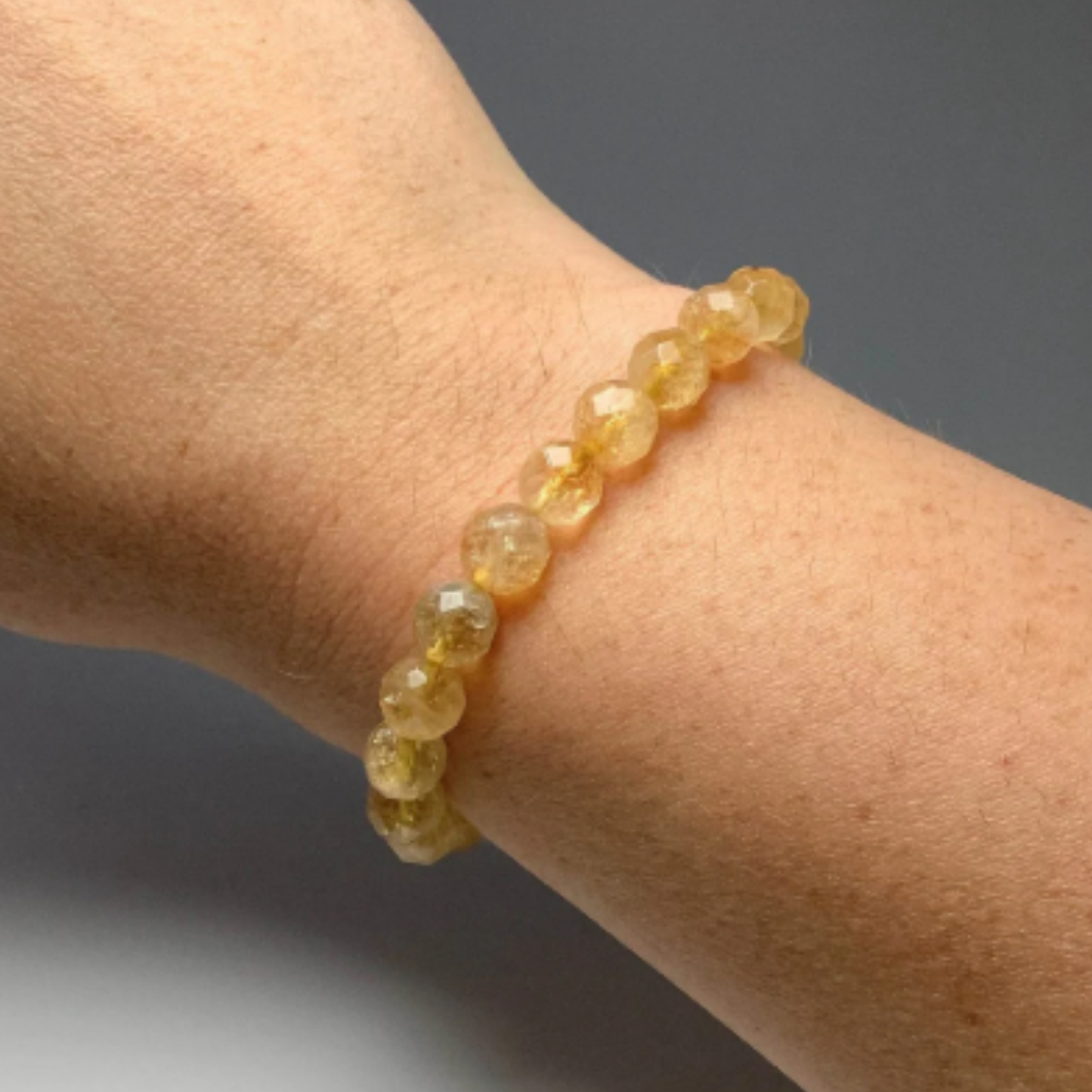 Citrine Bracelet [Certified | Abhimantrit - Energized | 100% Original and Natural]