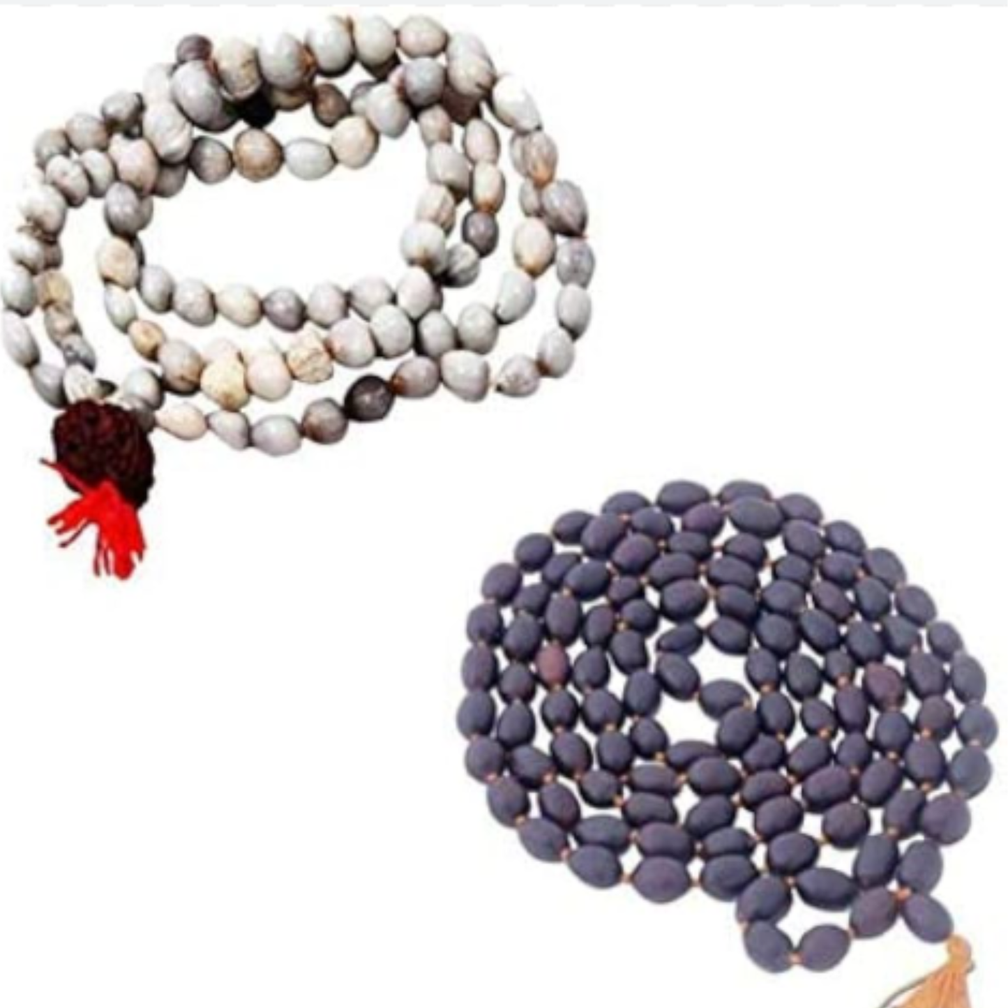 Vaijayanti and Lotus Seed Mala [Certified | Abhimantrit - Energized | 100% Original and Natural]