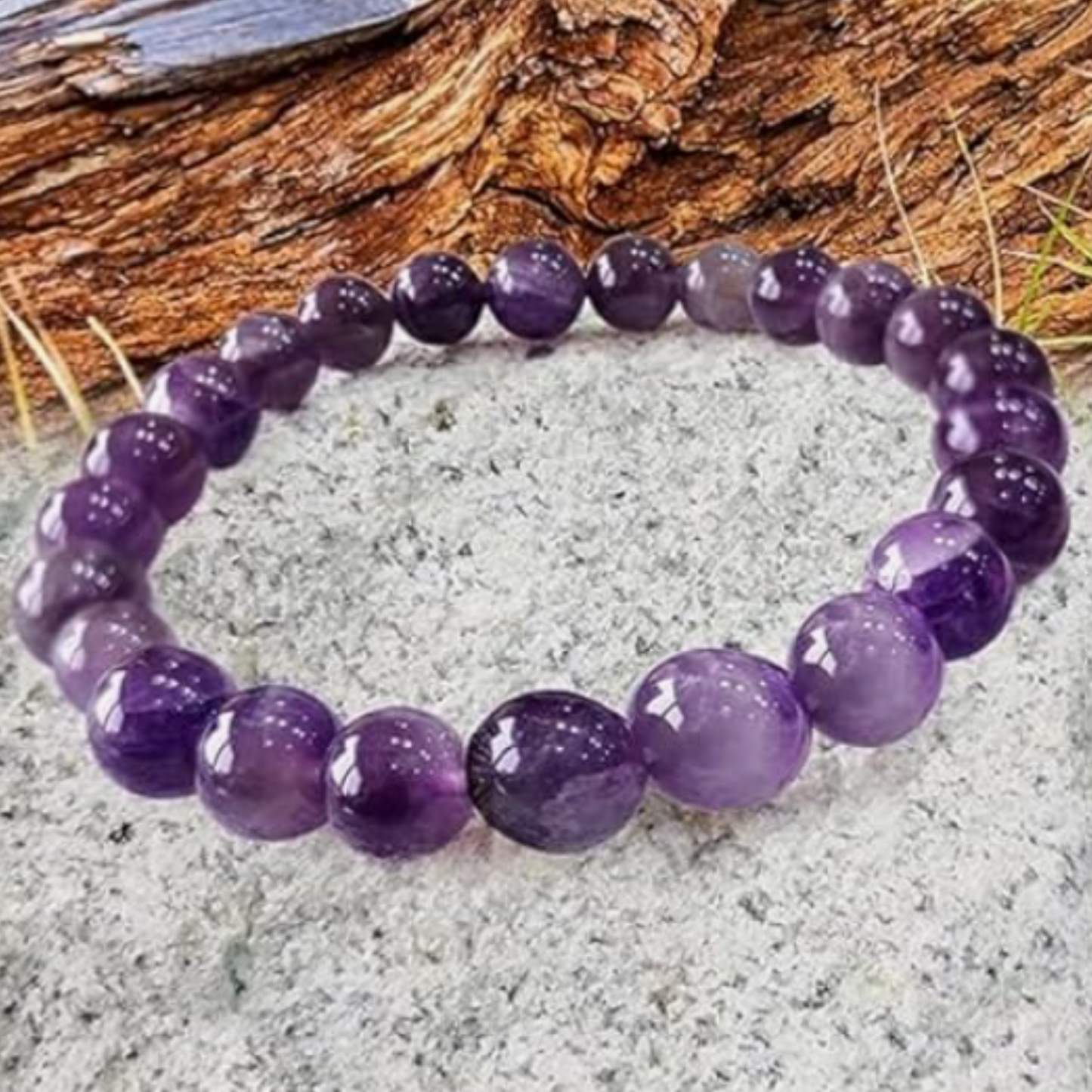 Amethyst Bracelet [Certified | Abhimantrit - Energized | 100% Original and Natural]