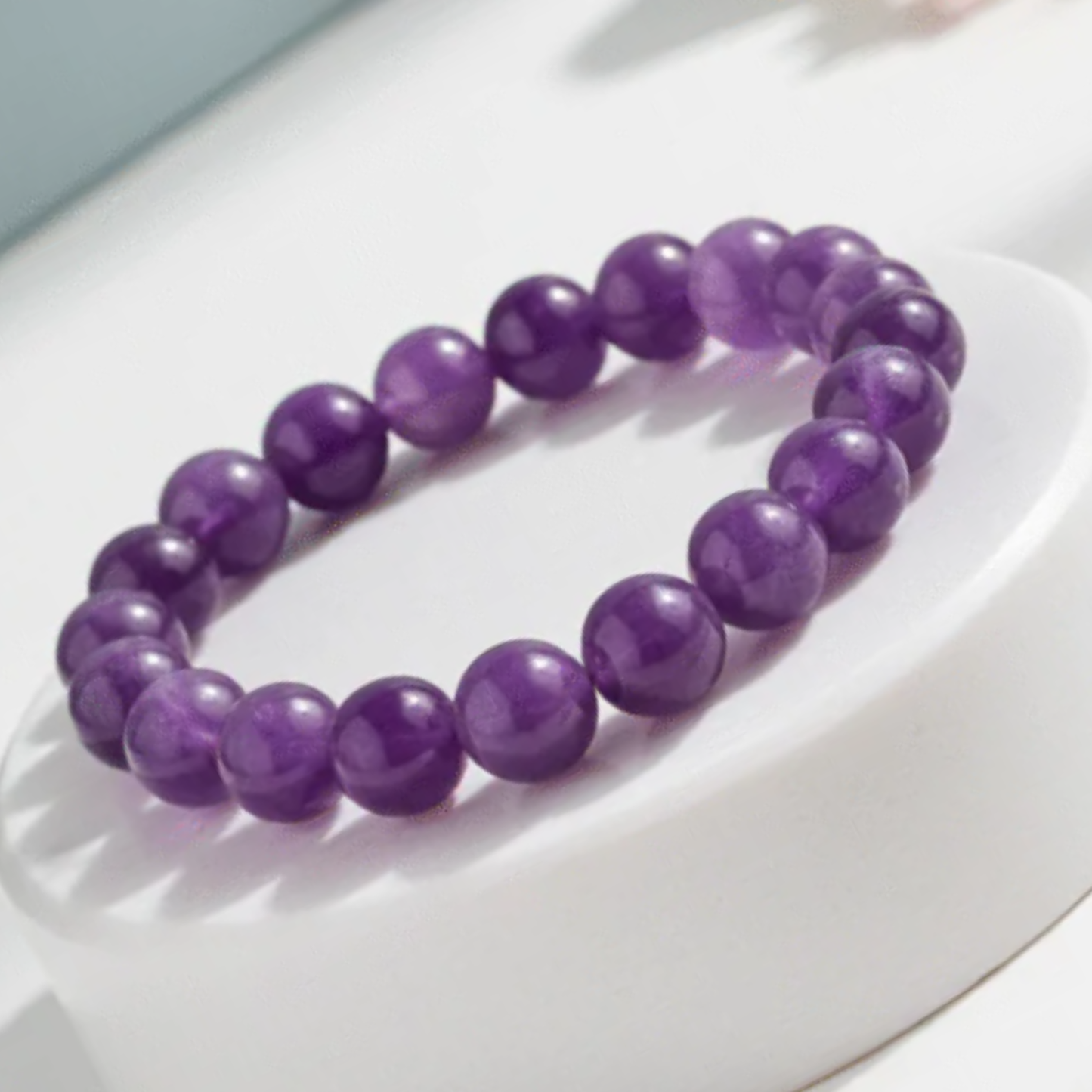 Amethyst Bracelet [Certified | Abhimantrit - Energized | 100% Original and Natural]