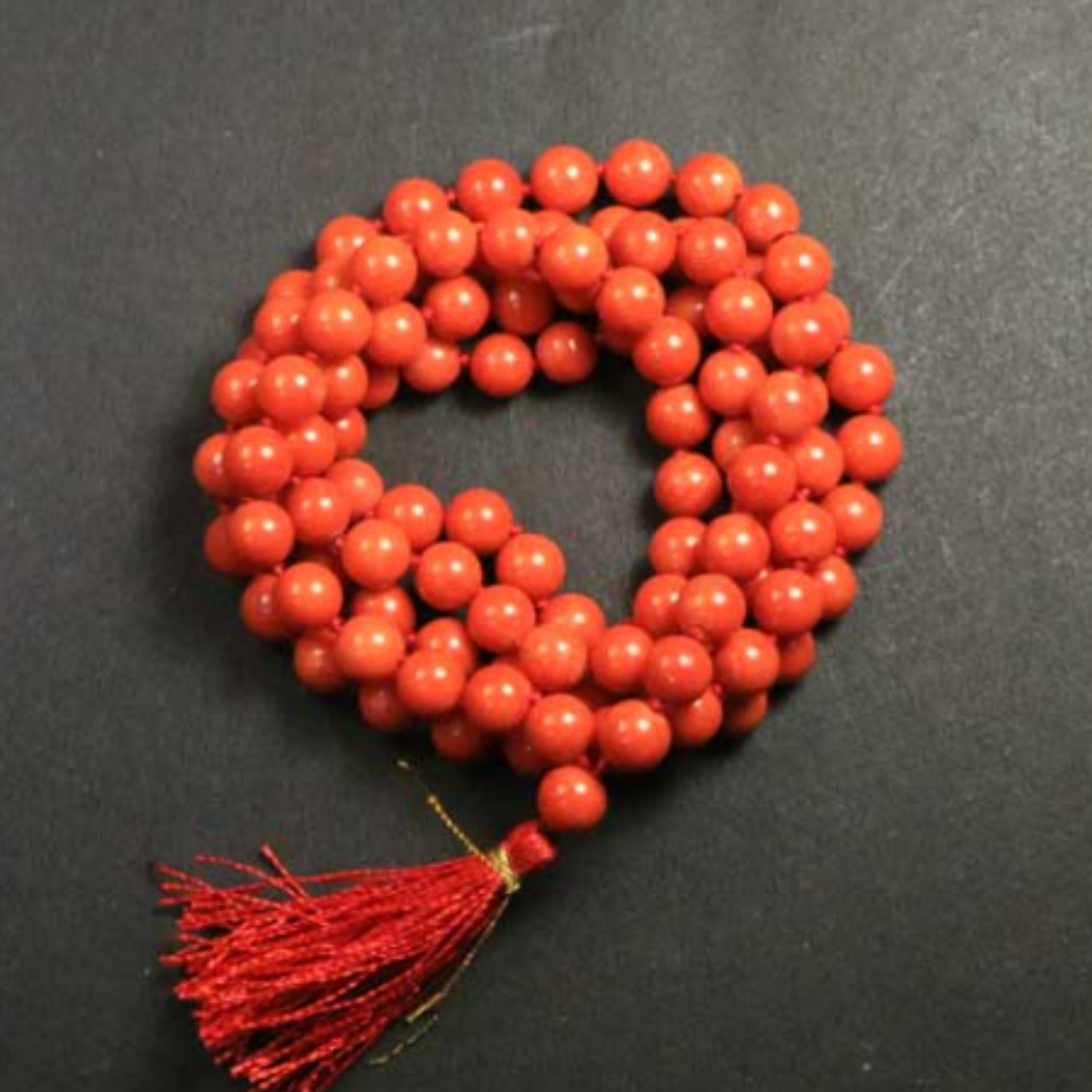 Red Coral Mala [Certified | Abhimantrit - Energized | 100% Original and Natural]