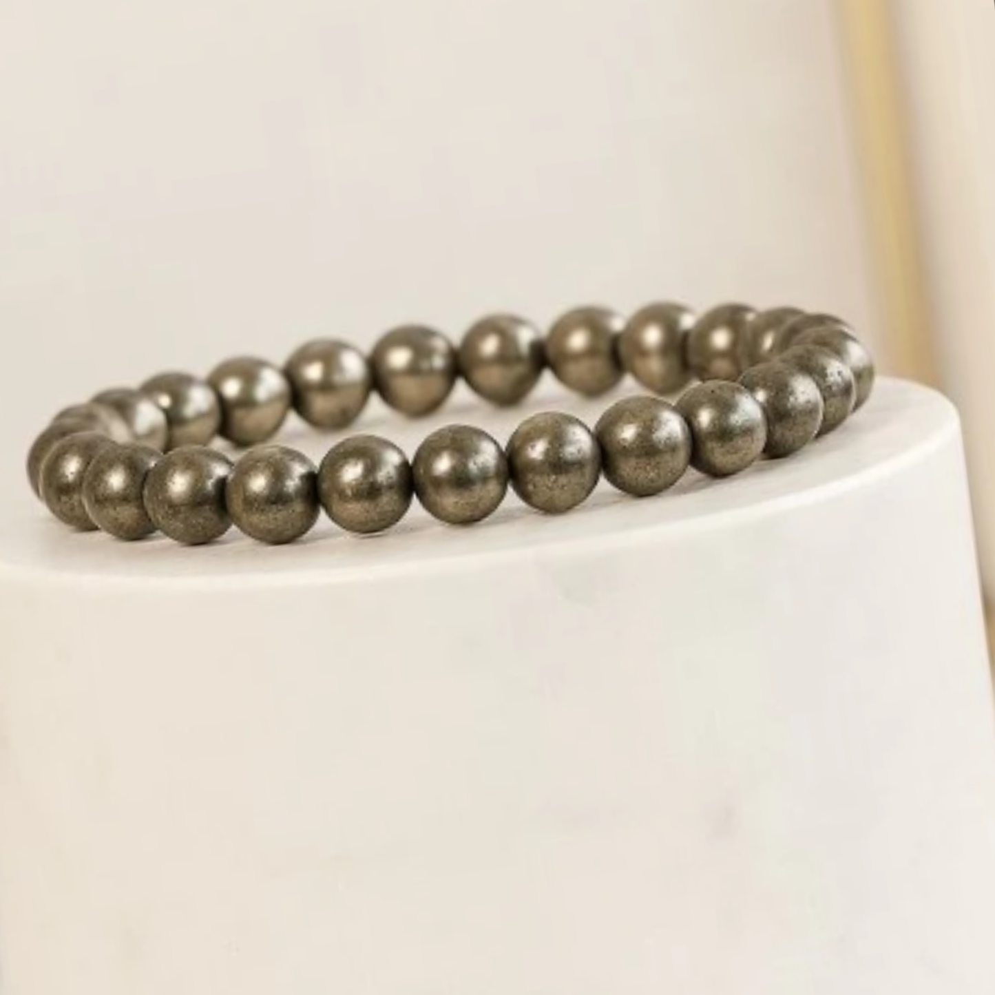 Raw Pyrite Bracelet [Certified | Abhimantrit - Energized | 100% Original and Natural]