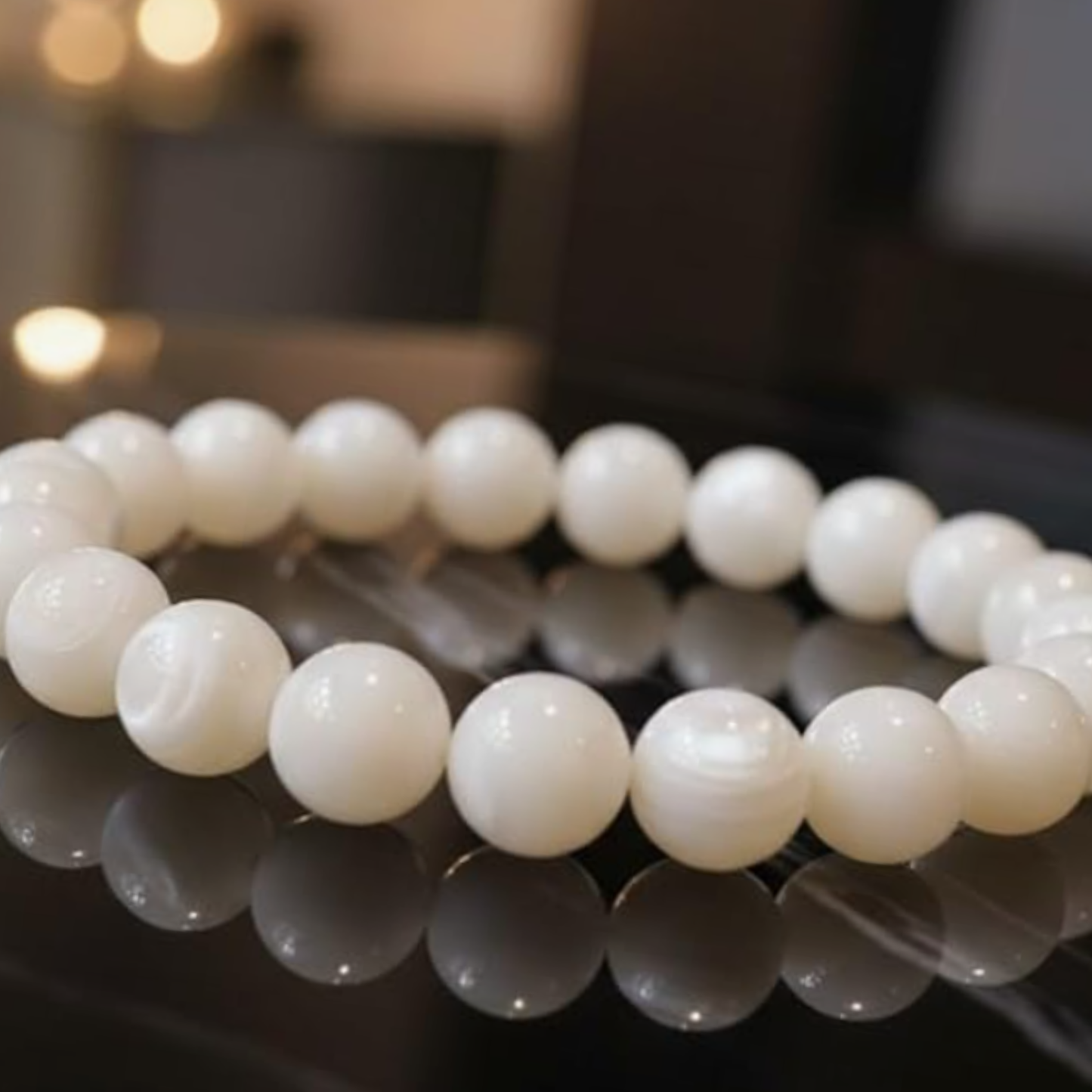 Mother of Pearl Bracelet [Certified | Abhimantrit - Energized | 100% Original and Natural]