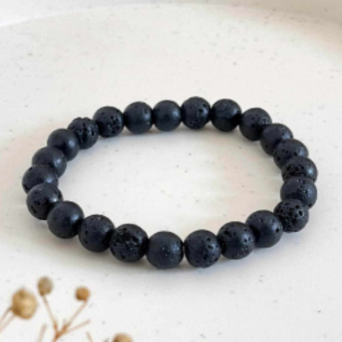 Lava Bracelet [Certified | Abhimantrit - Energized | 100% Original and Natural]