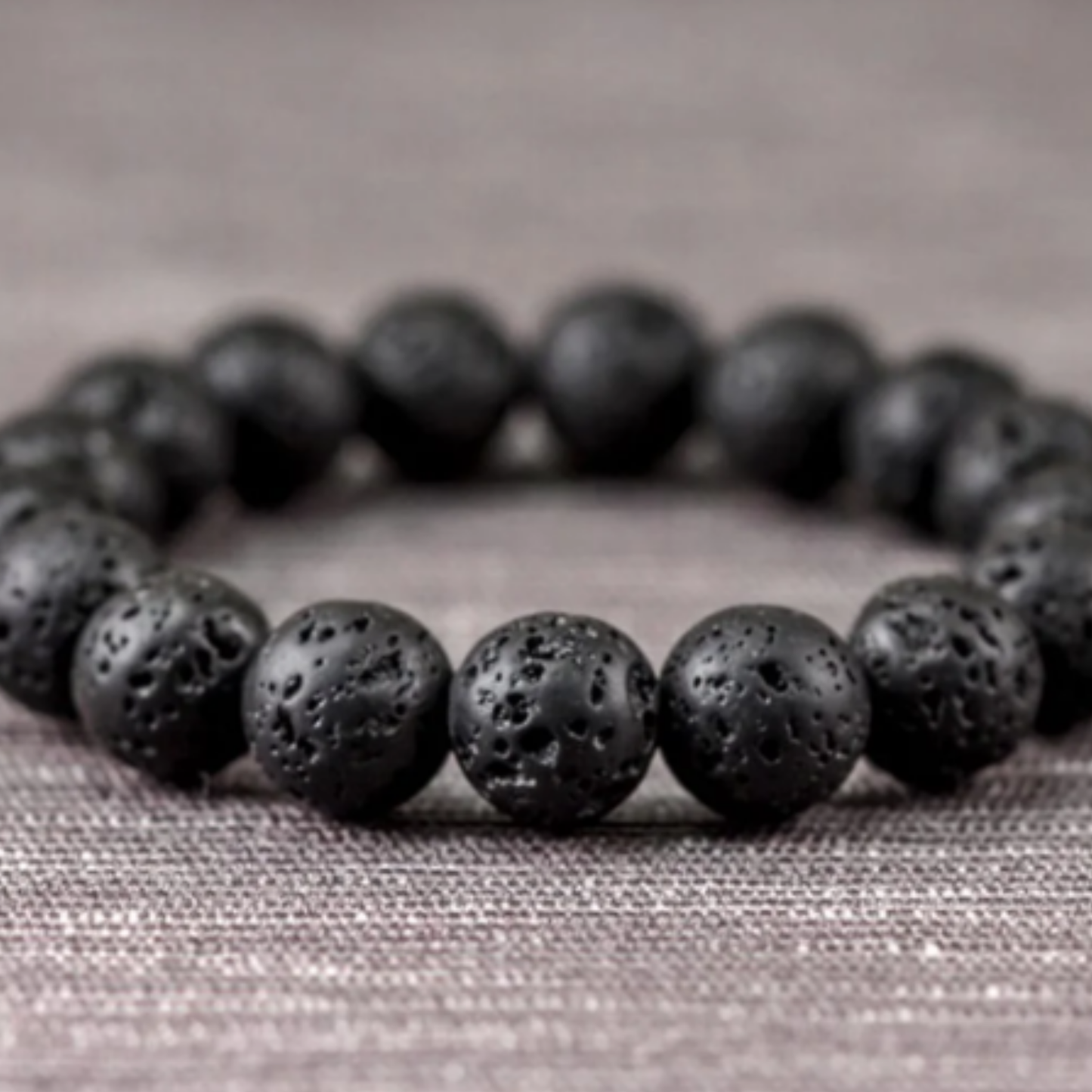 Lava Bracelet [Certified | Abhimantrit - Energized | 100% Original and Natural]