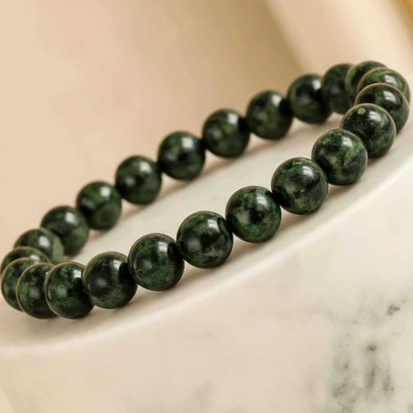 Kambaba Jasper Bracelet [Certified | Abhimantrit - Energized | 100% Original and Natural]