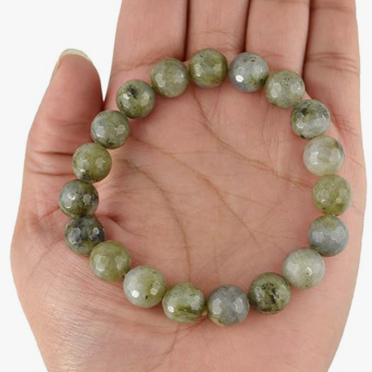 Labradorite Bracelet [Certified | Abhimantrit - Energized | 100% Original and Natural]