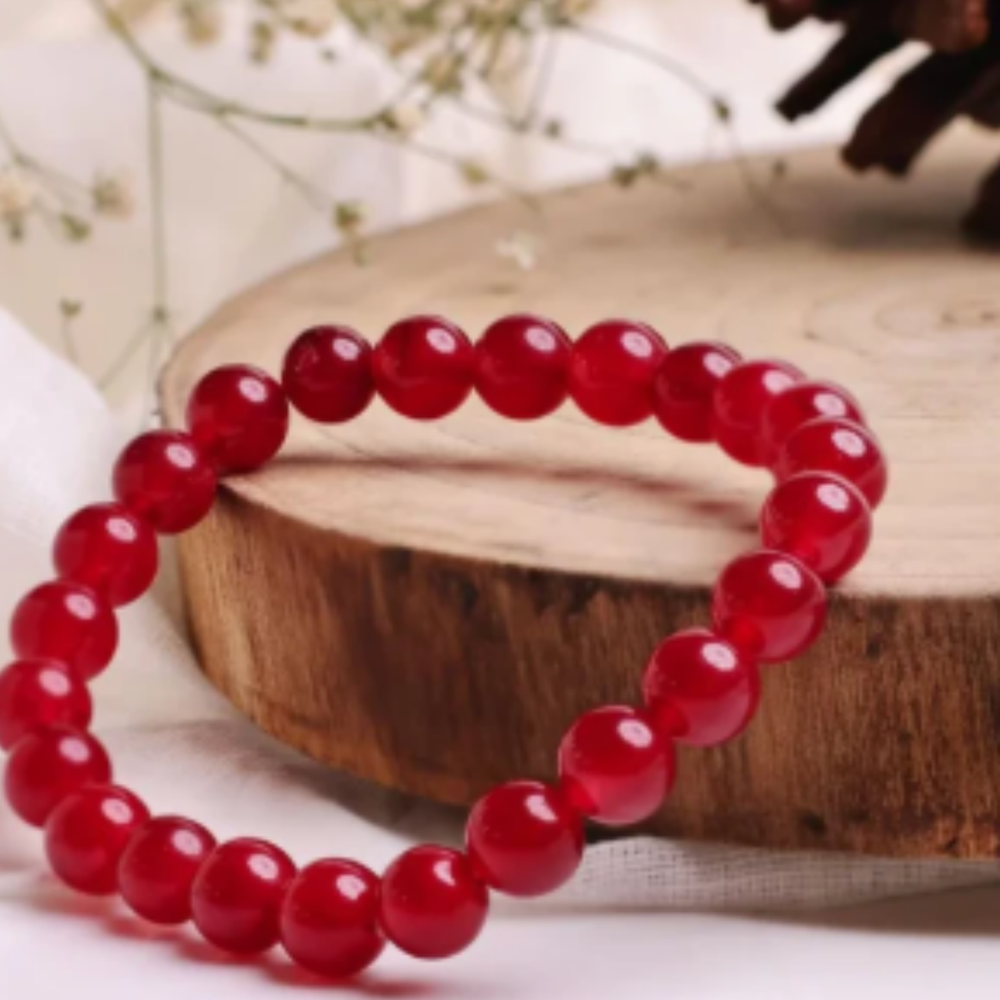 Ruby Bracelet [Certified | Abhimantrit - Energized | 100% Original and Natural]