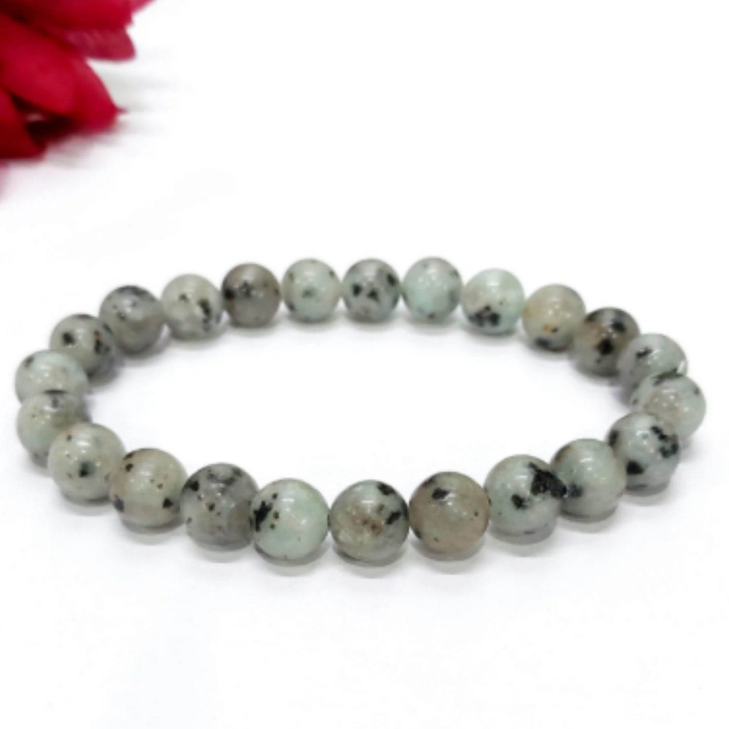 Kiwi Jasper Bracelet [Certified | Abhimantrit - Energized | 100% Original and Natural]