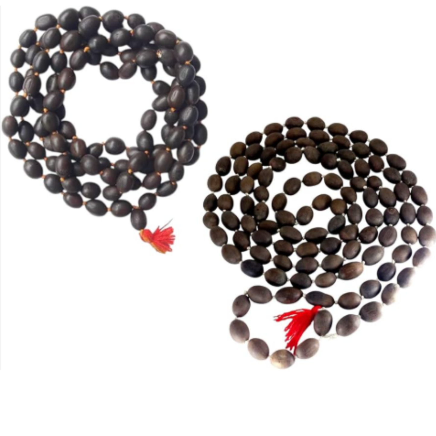 Kamla Gatta Mala 108 Lotus Seeds(Set of 2) [Certified | Abhimantrit - Energized | 100% Original and Natural]