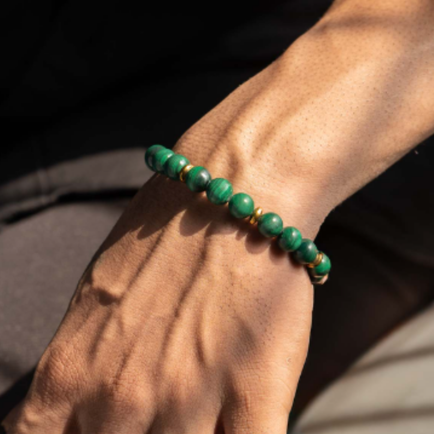 Malachite Bracelet [Certified | Abhimantrit - Energized | 100% Original and Natural]