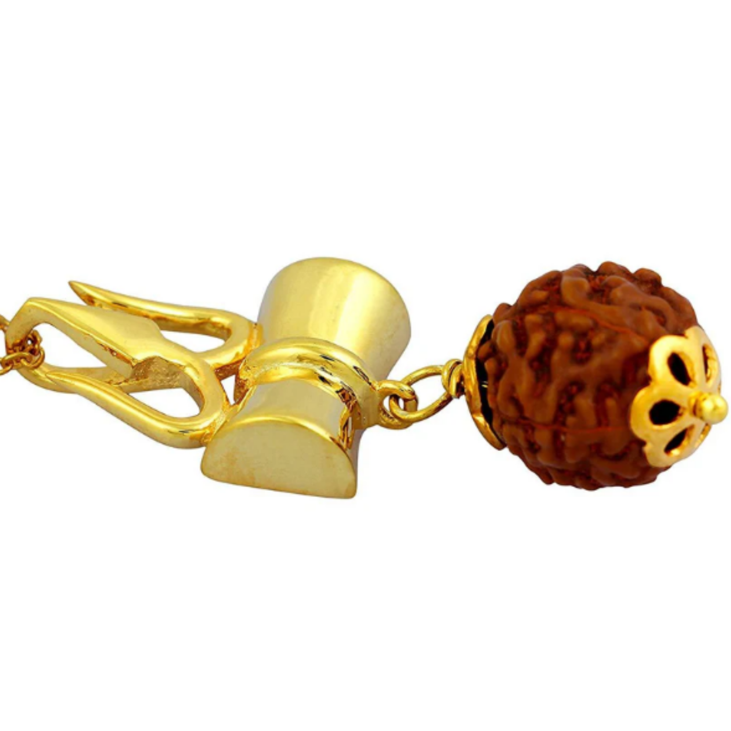 Shiv Shakti Kawach (5 Mukhi Rudraksha) Mala [Certified | Abhimantrit - Energized | 100% Original and Natural]