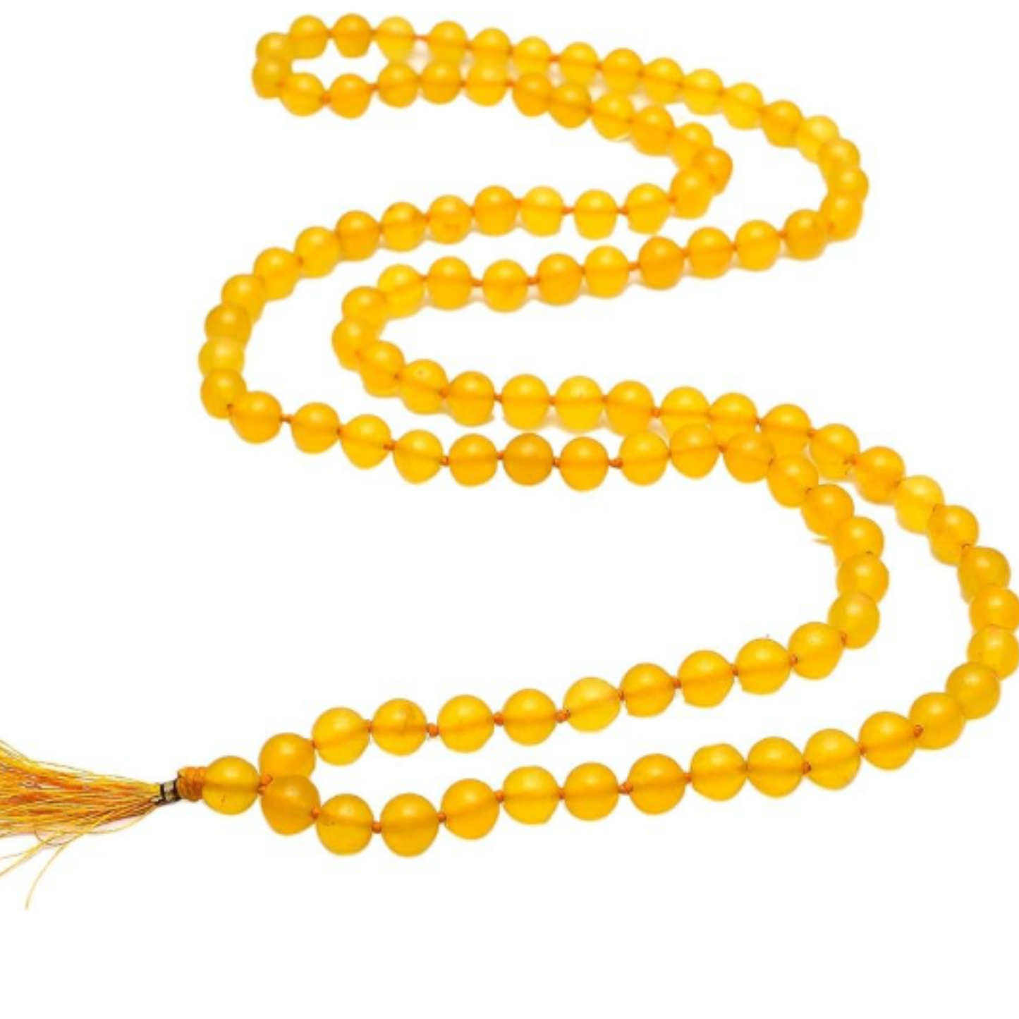 Yellow Hakik Mala [Certified | Abhimantrit - Energized | 100% Original and Natural]