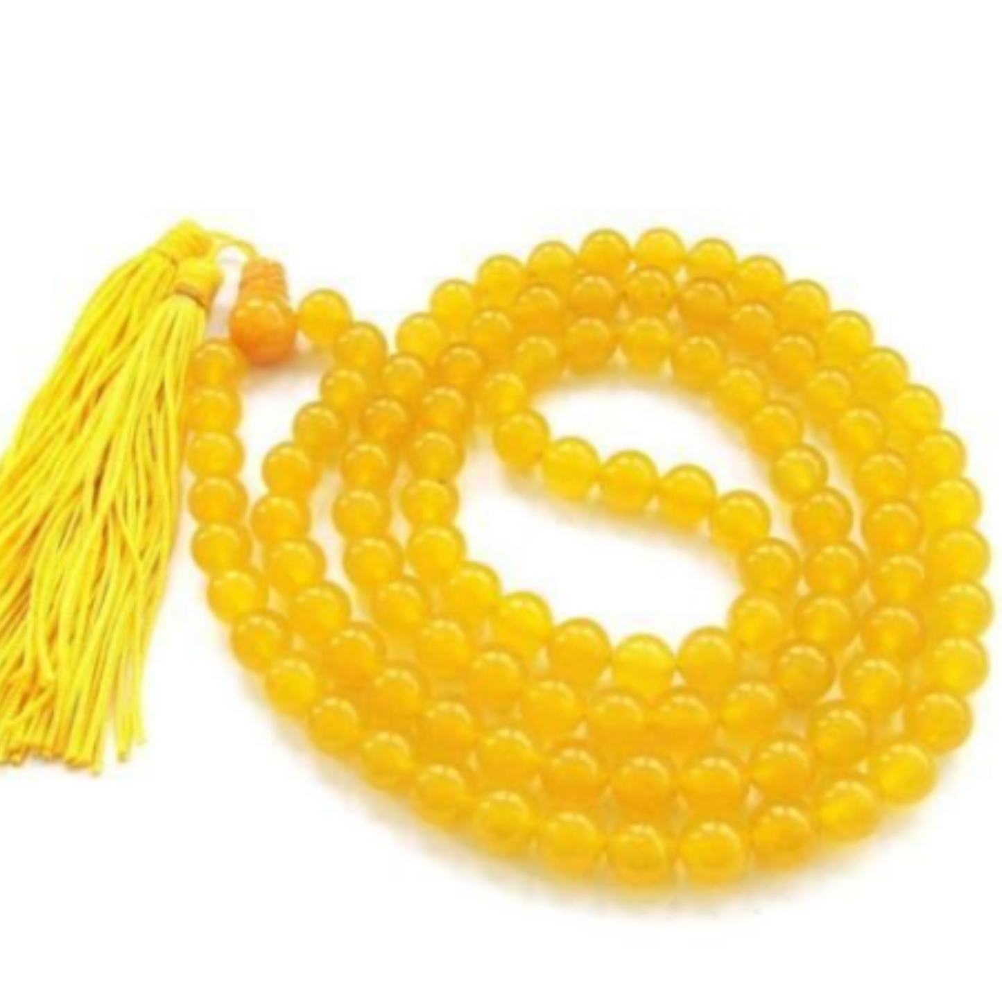 Yellow Hakik Mala [Certified | Abhimantrit - Energized | 100% Original and Natural]