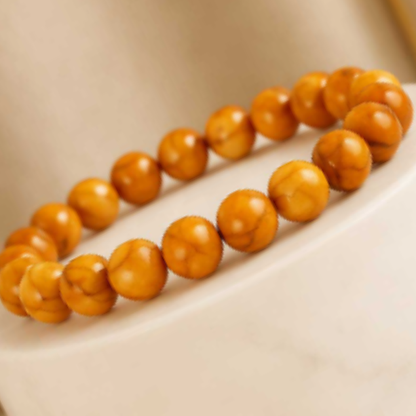 Camel Jasper Bracelet [Certified | Abhimantrit - Energized | 100% Original and Natural]