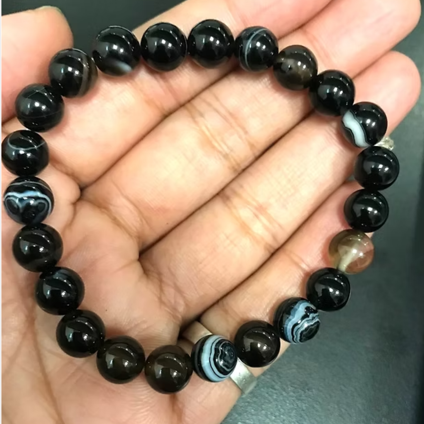 Sulemani Hakik - Agate Bracelet [Certified | Abhimantrit - Energized | 100% Original and Natural]